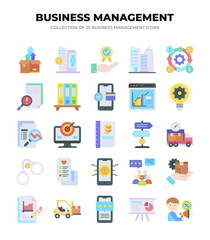 Collection of 25 Business Management Icons. Streamline Your Workflow