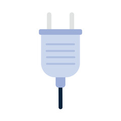 Obraz premium Electricity plug device. Electrician tools, electrician supplies flat vector illustration