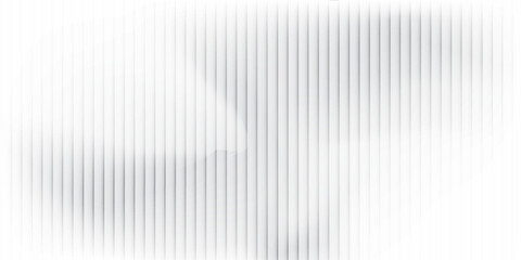 Glass background with silver ribbed effect and abstract 3D line pattern. Modern gray panel design for wall or window, adding light reflection and stylish texture to architecture. © ifan