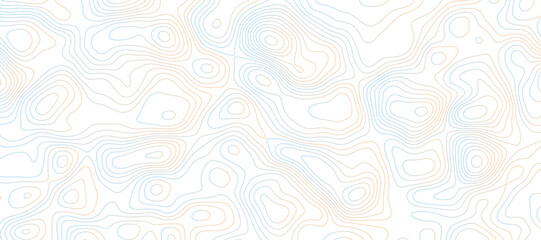 Naklejka premium modern abstract design featuring topographic lines in a serene design is perfect for use in various applications, including architecture, engineering, and technology.