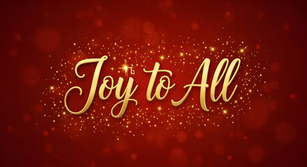 Celebrate the holidays with the warm and festive message of joy to all.