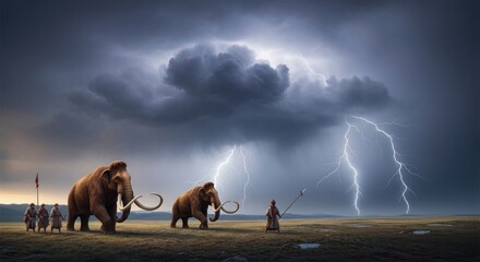 mamoth in the desert