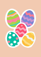 colorful easter eggs