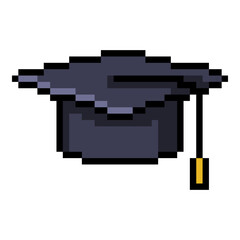 Pixel Art Icon of Academic Hat