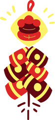 Chinese New Year Firecracker Illustration