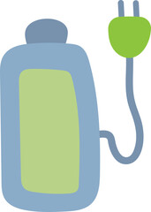 Renewable Energy Bottle Illustration