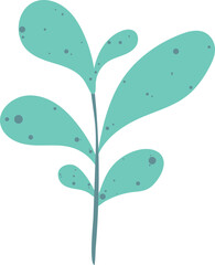Minimal Botanical Leaf Illustration in Soft Green