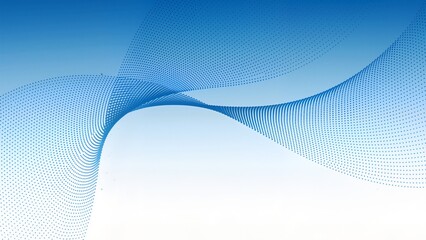 Blue wave pattern with dots