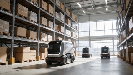 Autonomous vehicles in warehouse