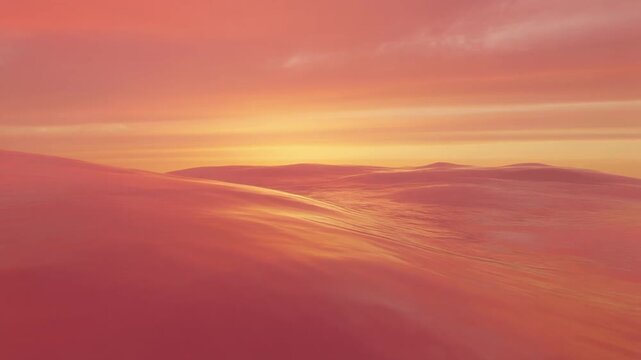 Warm pink orange gradient luxurious golden undertones dreamy cinematic softness elegant surreal ethereal ambience cascading softly glowing futuristic abstract unique style