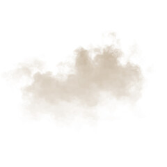 Sand dust dirtied natural smoke texture brown cloud explosion splash isolated transparent powder dune storm motion.
