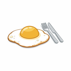 cow's eye egg vector