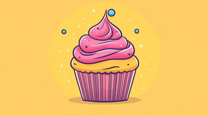 Cute cupcake graphic design (2)