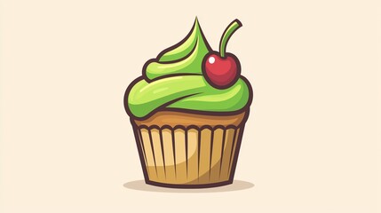 Cute Cupcake Illustration (2)