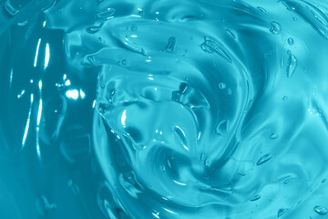 Cooling Blue Gel Backdrop. Fresh Base for Cosmetic Displays, Serum Campaigns and Skincare Social...