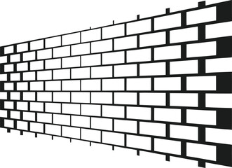 Architectural Grid: Perspective of a meticulously crafted brick wall, the texture, pattern of the wall offering a glimpse into design and construction.