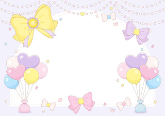 colorful heart balloon celebrating frame 2