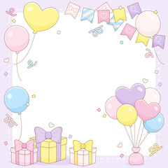 purple balloon celebration frame 1