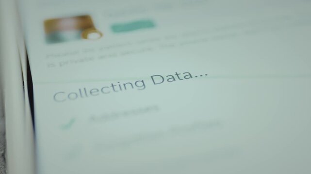 Collecting data status, process of collecting information