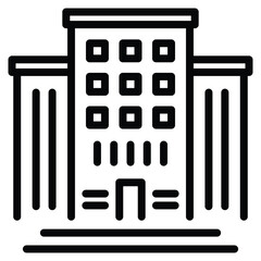 Corporate Icon Line Vector Illustration