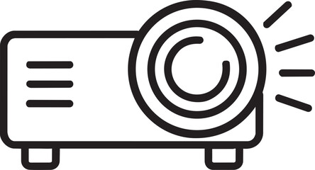 Digital video projector for presentations and movies