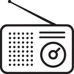 Portable radio receiver with antenna and speaker