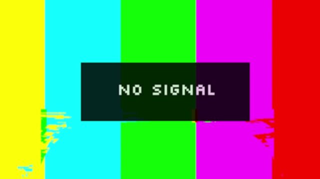 No Signal Television Animation Overlay