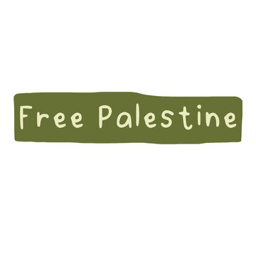 Free palestine sticker