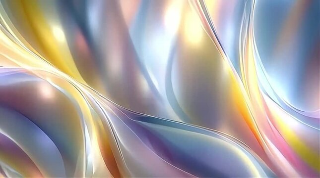 Colorful Abstract Waves Flowing Seamlessly in Soft Gradients