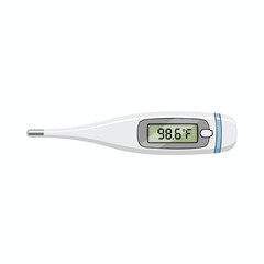 Digital Electronic Thermometer Displaying Normal Body Temperature