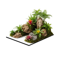 Tropical Terrarium Miniature Landscape With