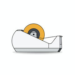 Desk Tape Dispenser Illustration
