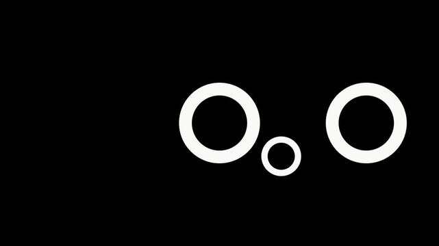 Looping circle burst animation, single and triple ring motion, shiny line blast effect, transparent background with alpha channel, black background video, 4k circle accent element.
