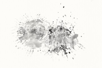 Abstract Black Watercolor Alcohol Ink Splash Grunge Luxury Vintage Background Texture