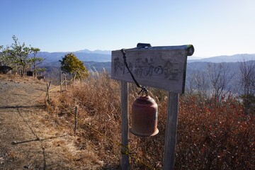 信州　霧訪山山頂　夢叶う霧訪の鐘