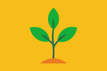 Young plant sprout growing from the soil seedling growth