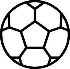 Fototapeta premium 3D hexagon patterned soccer ball illustration on white background