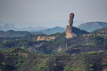 Scenery of Qingchui Peak in Chengde City, Hebei Province, China