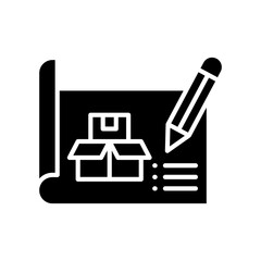 Product Design glyph icon  Vector Illustration 