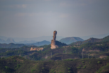 Scenery of Qingchui Peak in Chengde City, Hebei Province, China