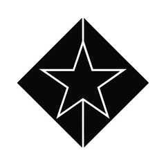 vietnam flag geometric minimal design