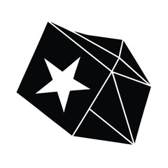 vietnam flag polygonal style