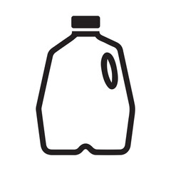 Measuring Galloon outline icon. Clipart image isolated on white background
