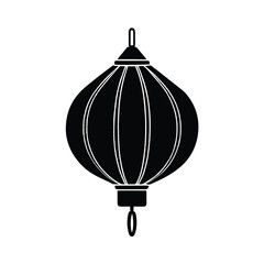 vietnamese silk lantern close up