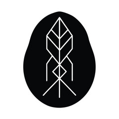 viking rune stone background