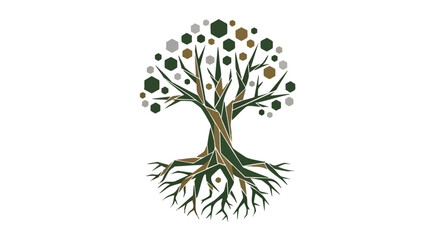 Obraz premium Black History Month Celebrations and Education Nurturing Community Growth with a Symbol of Strength and Roots