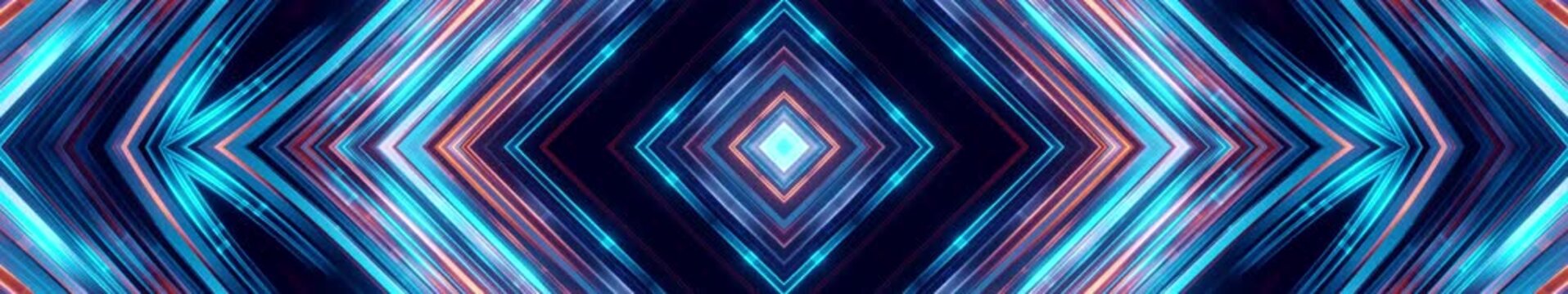 Modern Neon VJ Motion Graphics | widescreen | panoramic | Loop