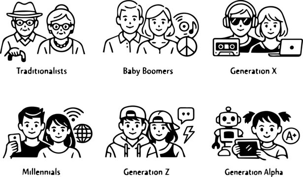Different generations and their tech habits
