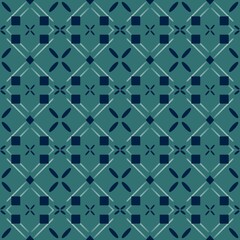 Seamless patterned background with geometric shapes.
