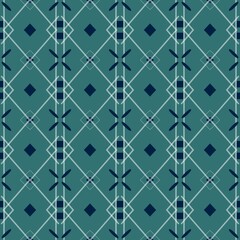 Seamless patterned background with geometric shapes.